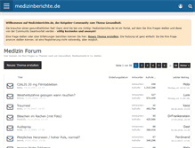 Tablet Screenshot of medizinberichte.de